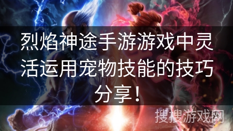 烈焰神途手游游戏中灵活运用宠物技能的技巧分享！