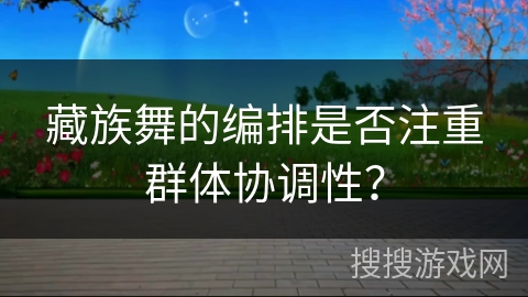 藏族舞的编排是否注重群体协调性？