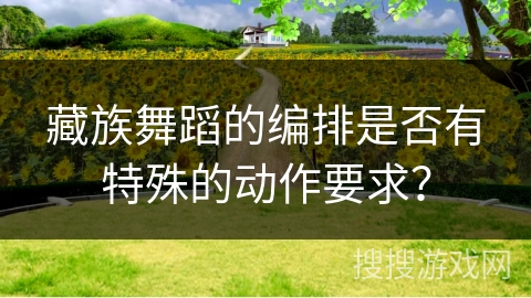 藏族舞蹈的编排是否有特殊的动作要求？