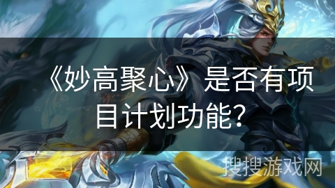 《妙高聚心》是否有项目计划功能？