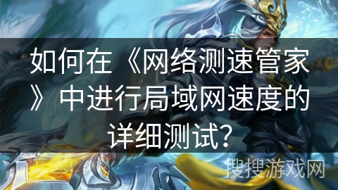 如何在《网络测速管家》中进行局域网速度的详细测试？