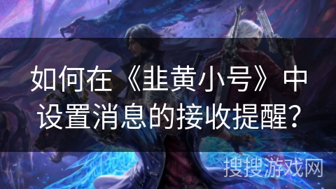 如何在《韭黄小号》中设置消息的接收提醒？