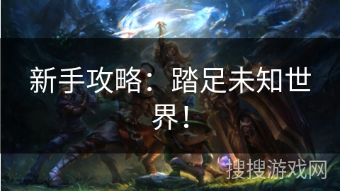 新手攻略：踏足未知世界！
