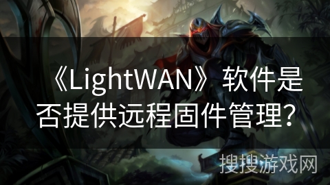 《LightWAN》软件是否提供远程固件管理？