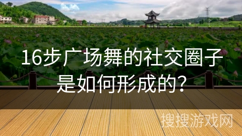 16步广场舞的社交圈子是如何形成的？