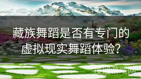 藏族舞蹈是否有专门的虚拟现实舞蹈体验？