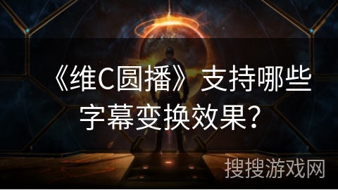 《维C圆播》支持哪些字幕变换效果？