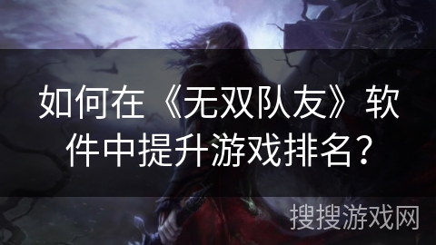 如何在《无双队友》软件中提升游戏排名？