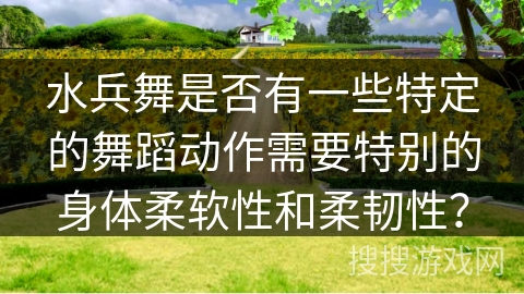 水兵舞是否有一些特定的舞蹈动作需要特别的身体柔软性和柔韧性？