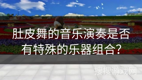 肚皮舞的音乐演奏是否有特殊的乐器组合？