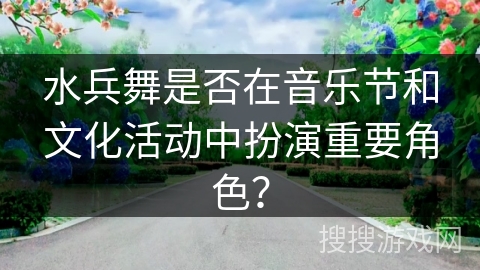 水兵舞是否在音乐节和文化活动中扮演重要角色？
