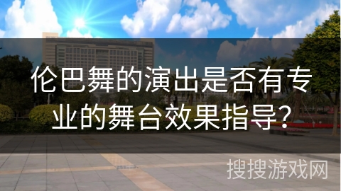 伦巴舞的演出是否有专业的舞台效果指导？
