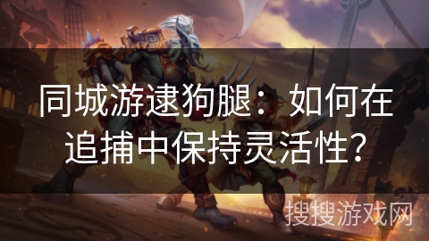 同城游逮狗腿：如何在追捕中保持灵活性？