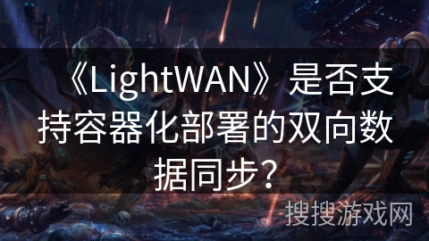 《LightWAN》是否支持容器化部署的双向数据同步？