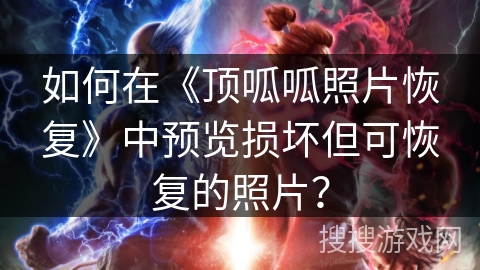 如何在《顶呱呱照片恢复》中预览损坏但可恢复的照片？