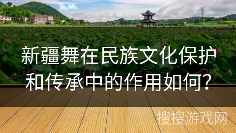 新疆舞在民族文化保护和传承中的作用如何？