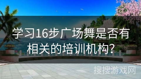 学习16步广场舞是否有相关的培训机构？