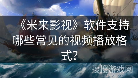 《米来影视》软件支持哪些常见的视频播放格式？