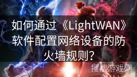 如何通过《LightWAN》软件配置网络设备的防火墙规则？