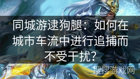 同城游逮狗腿：如何在城市车流中进行追捕而不受干扰？