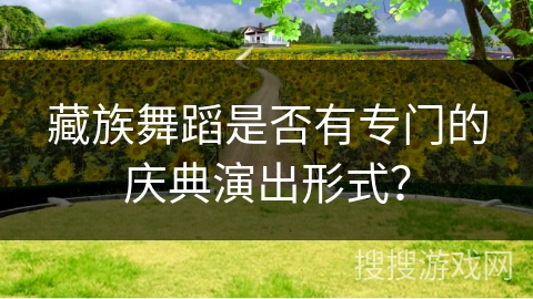 藏族舞蹈是否有专门的庆典演出形式？