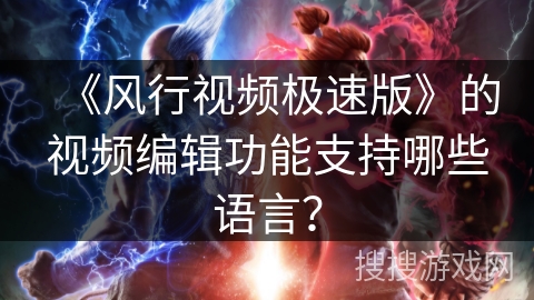 《风行视频极速版》的视频编辑功能支持哪些语言？