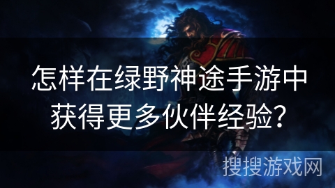 怎样在绿野神途手游中获得更多伙伴经验？