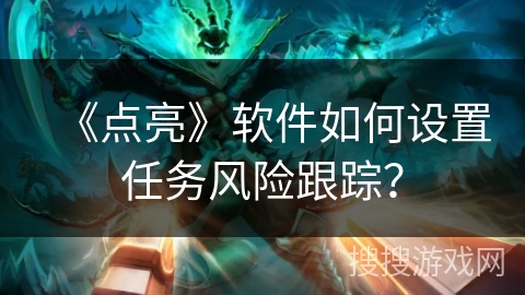 《点亮》软件如何设置任务风险跟踪？