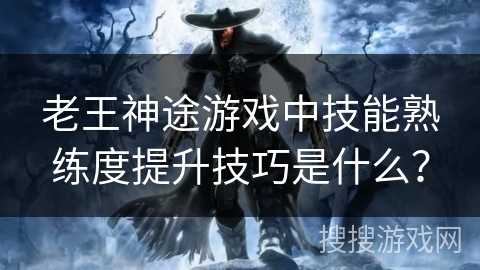 老王神途游戏中技能熟练度提升技巧是什么？