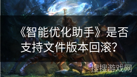 《智能优化助手》是否支持文件版本回滚？