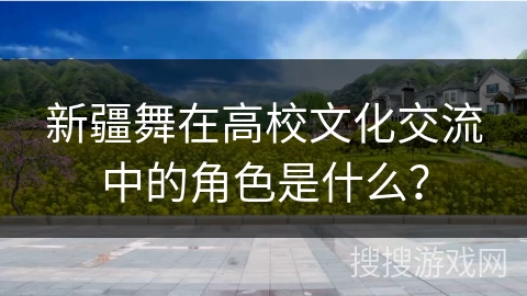 新疆舞在高校文化交流中的角色是什么？