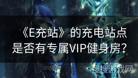 《E充站》的充电站点是否有专属VIP健身房？
