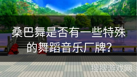 桑巴舞是否有一些特殊的舞蹈音乐厂牌？