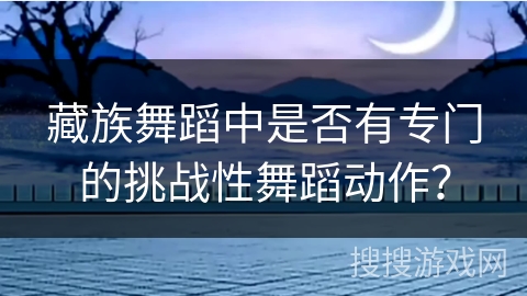 藏族舞蹈中是否有专门的挑战性舞蹈动作？