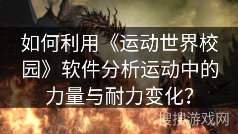 如何利用《运动世界校园》软件分析运动中的力量与耐力变化？
