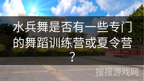 水兵舞是否有一些专门的舞蹈训练营或夏令营？