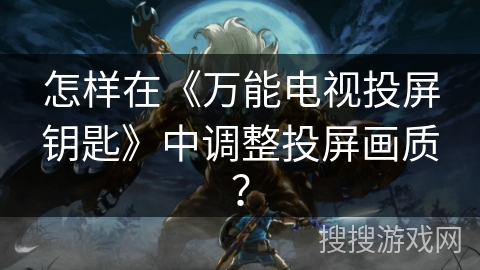 怎样在《万能电视投屏钥匙》中调整投屏画质？