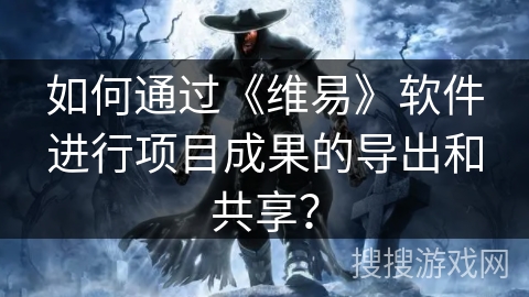 如何通过《维易》软件进行项目成果的导出和共享？