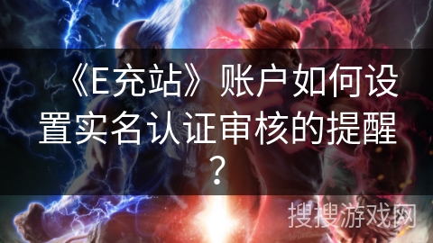 《E充站》账户如何设置实名认证审核的提醒？