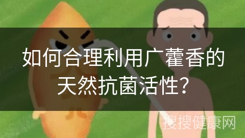 如何合理利用广藿香的天然抗菌活性？