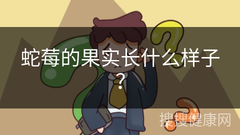 蛇莓的果实长什么样子？