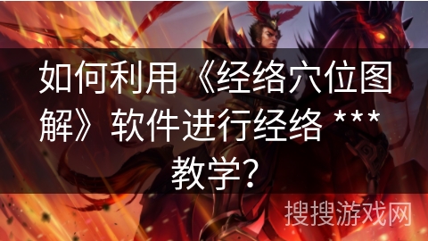 如何利用《经络穴位图解》软件进行经络 *** 教学？
