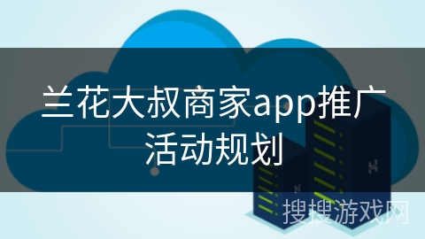 兰花大叔商家app推广活动规划