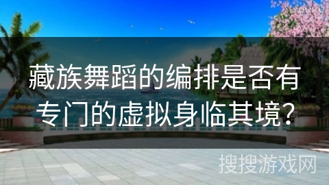 藏族舞蹈的编排是否有专门的虚拟身临其境？
