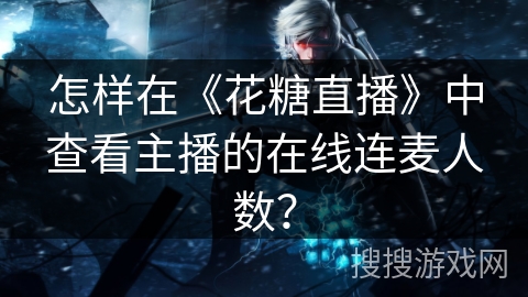怎样在《花糖直播》中查看主播的在线连麦人数? 怎样在《花糖直播》中查看主播的在线连麦人数?