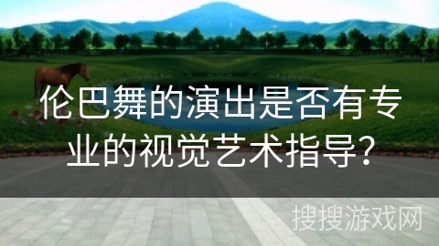 伦巴舞的演出是否有专业的视觉艺术指导？