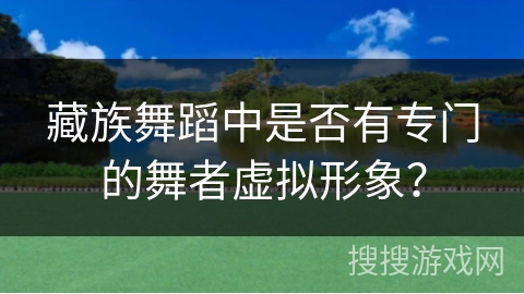 藏族舞蹈中是否有专门的舞者虚拟形象？