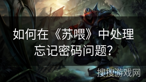 如何在《苏喂》中处理忘记密码问题? 如何在《苏喂》中处理忘记密码问题?