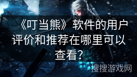 《叮当熊》软件的用户评价和推荐在哪里可以查看？