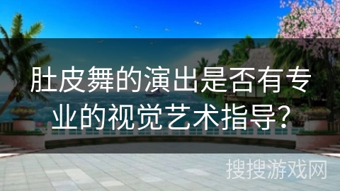 肚皮舞的演出是否有专业的视觉艺术指导？
